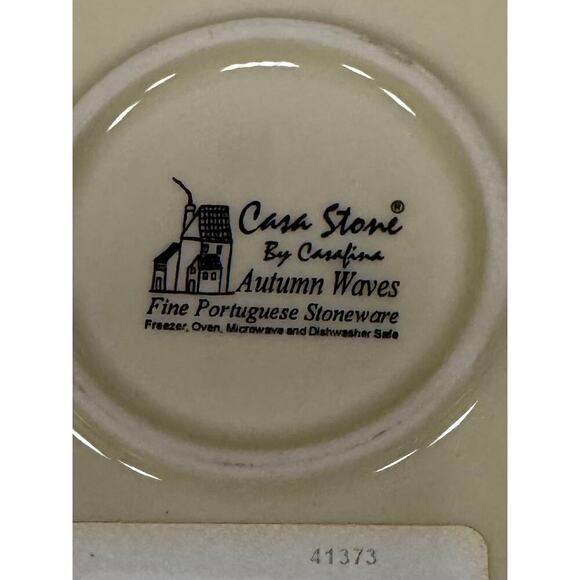 New Casa Stone by Casafina Autumn Waves Salad Plate. KT133 - Picture 3 of 3